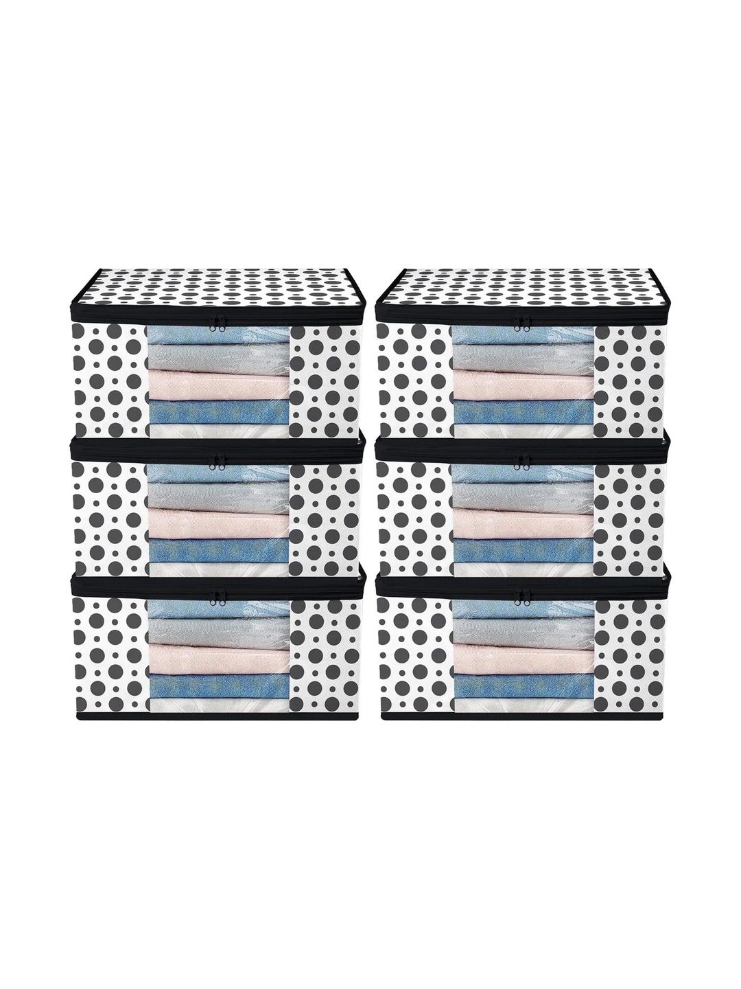 AARON INC Black Set of 6 Reusable Multi-Utility Organisers-picture-16