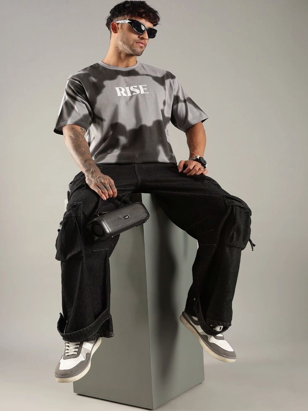 SMOSH Men Typography Dyed T-shirt-picture-31