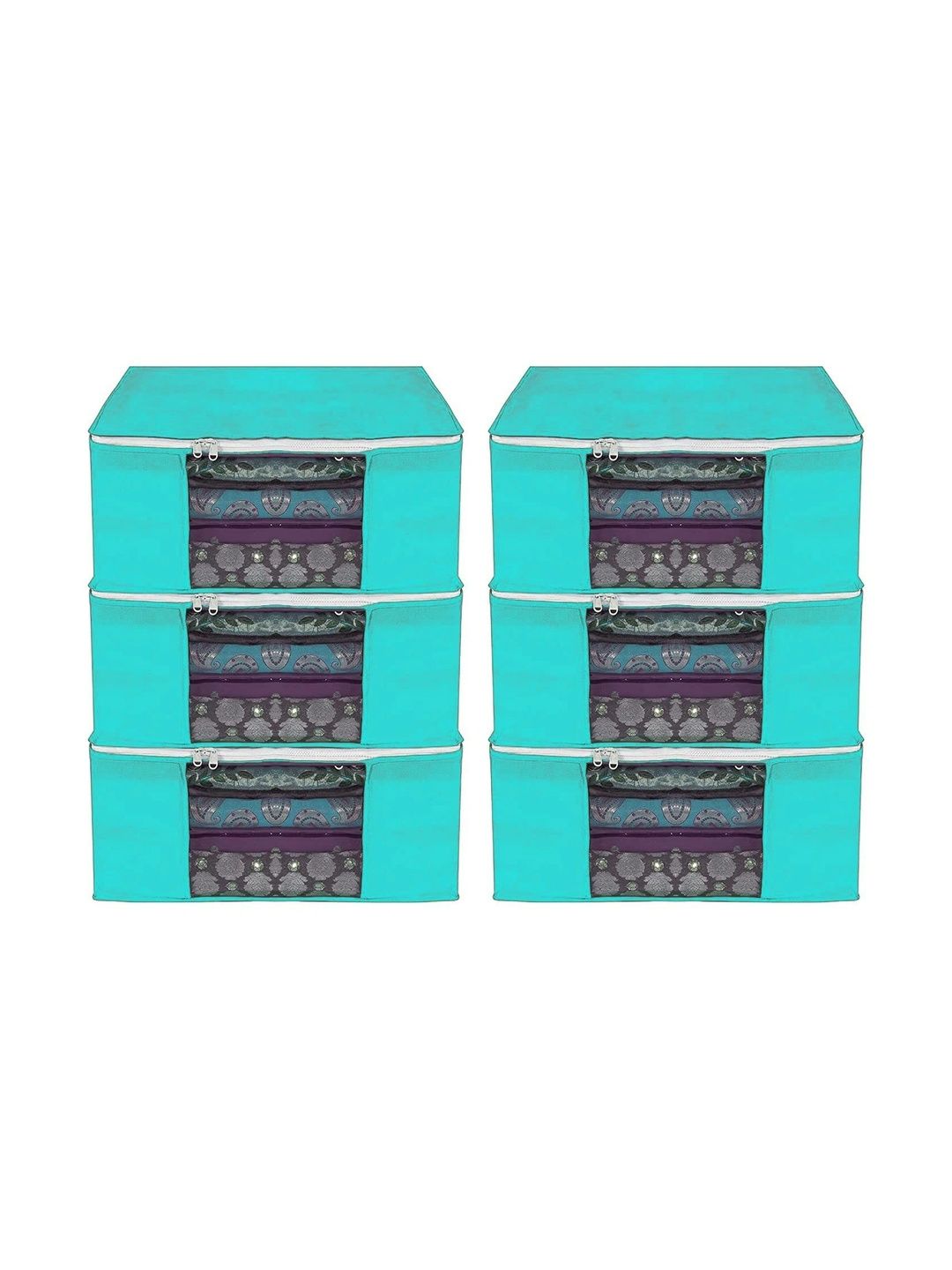 AARON INC Green Set of 6 Reusable Multi-Utility Organisers-picture-30