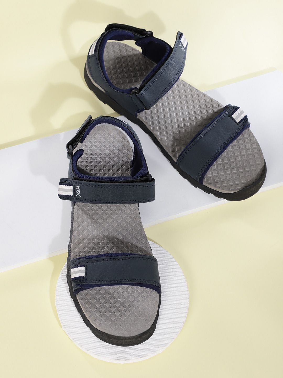HRX by Hrithik Roshan Men Navy Blue Solid Comfort Sports Sandals