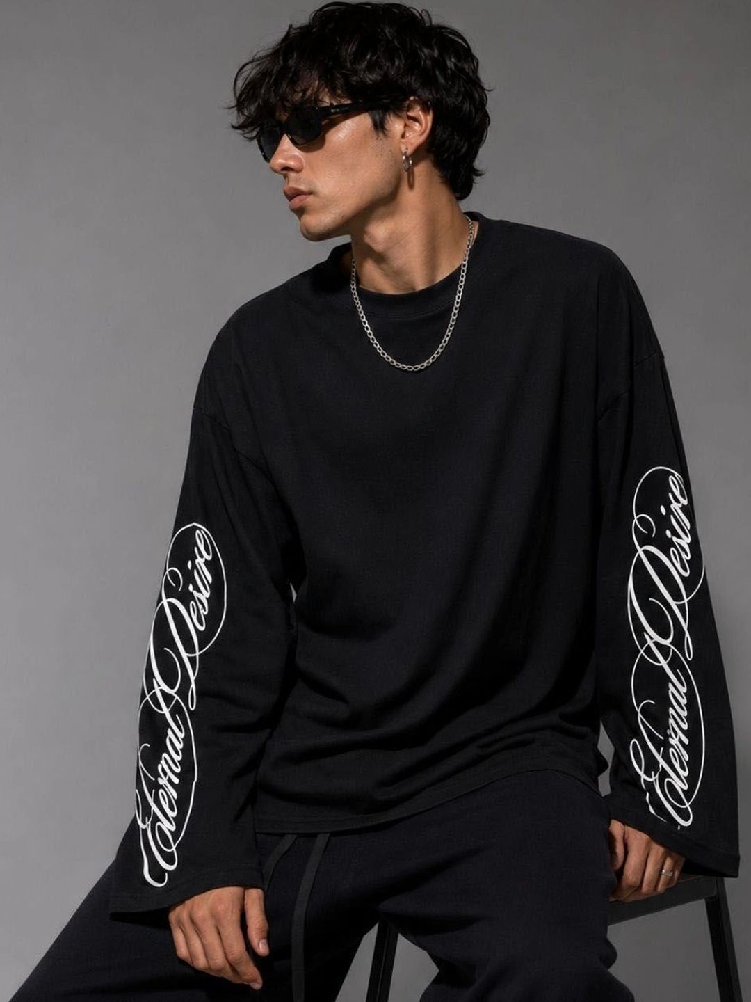 CLOTH N CODE Men Typography Printed Pure Cotton Boxy T-shirt-picture-31