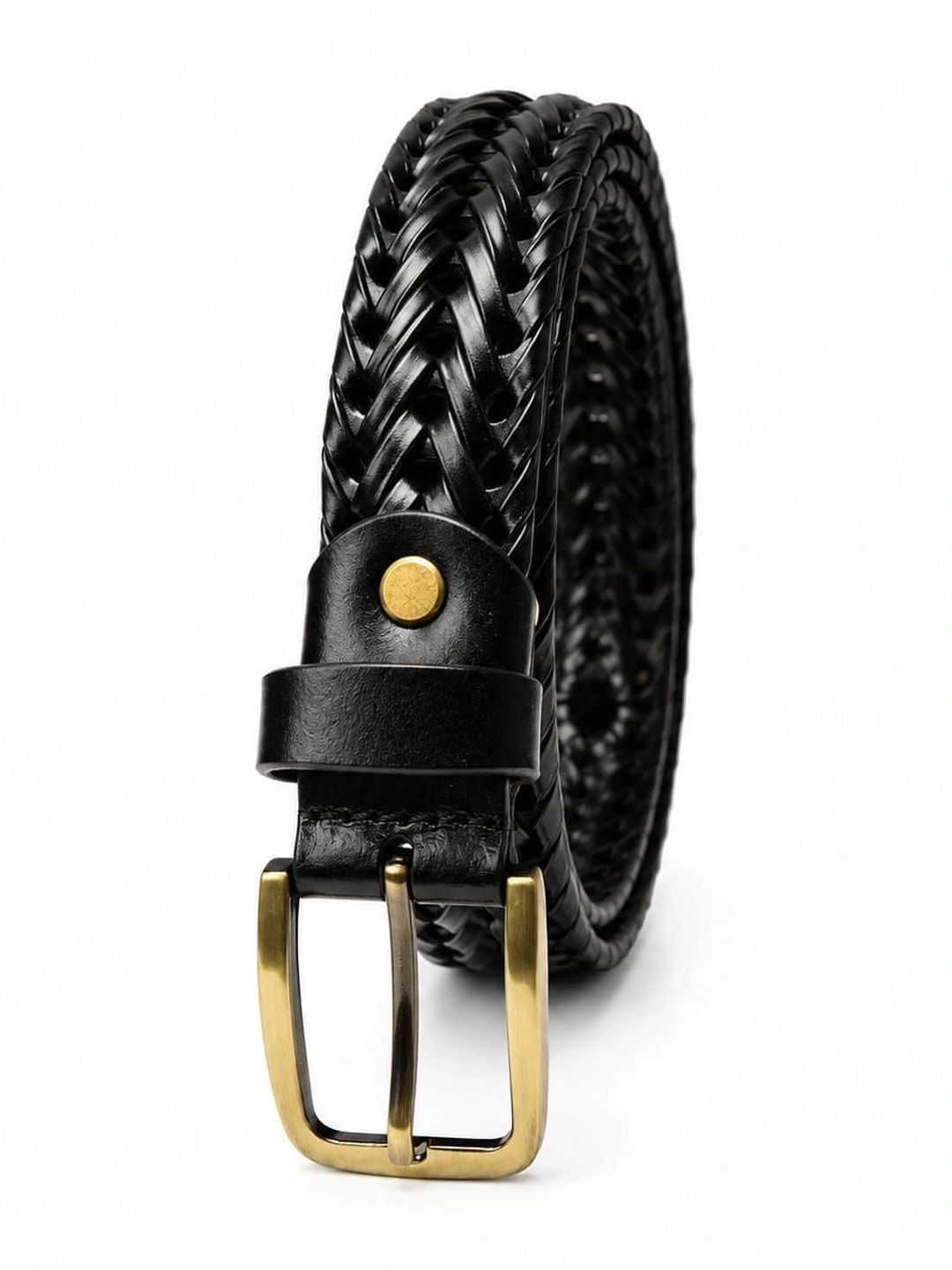 FALVIAN Men Braided Leather Belt-picture-17