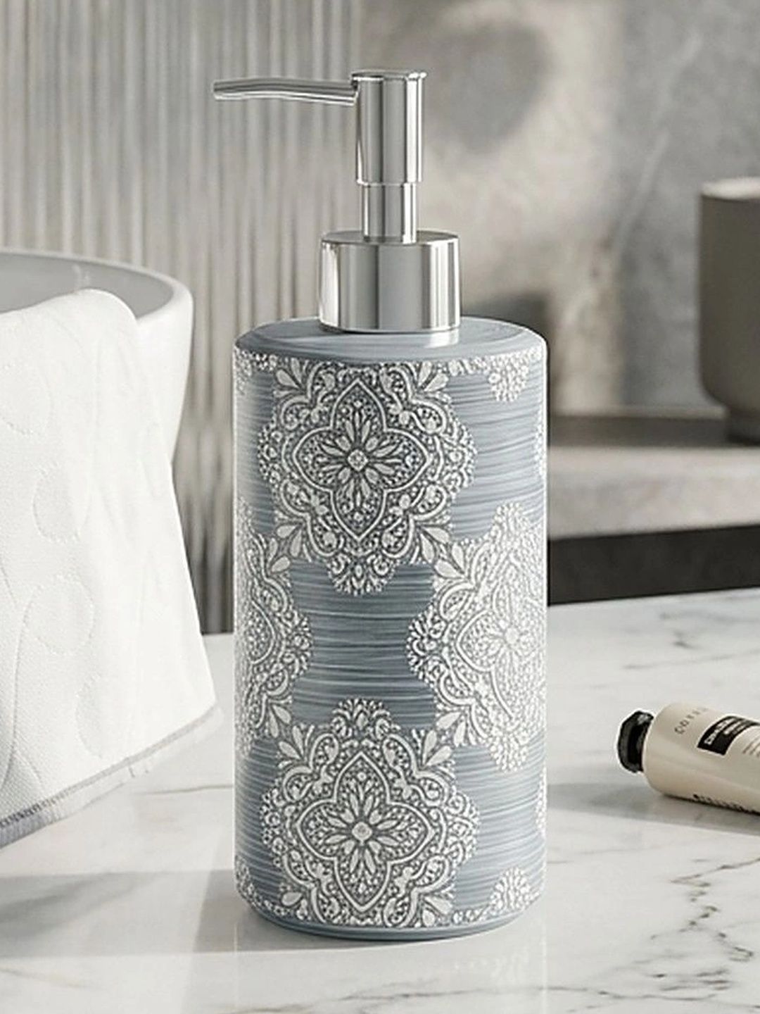 Pano Blue Textured Polyresin Soap Dispenser-picture-34