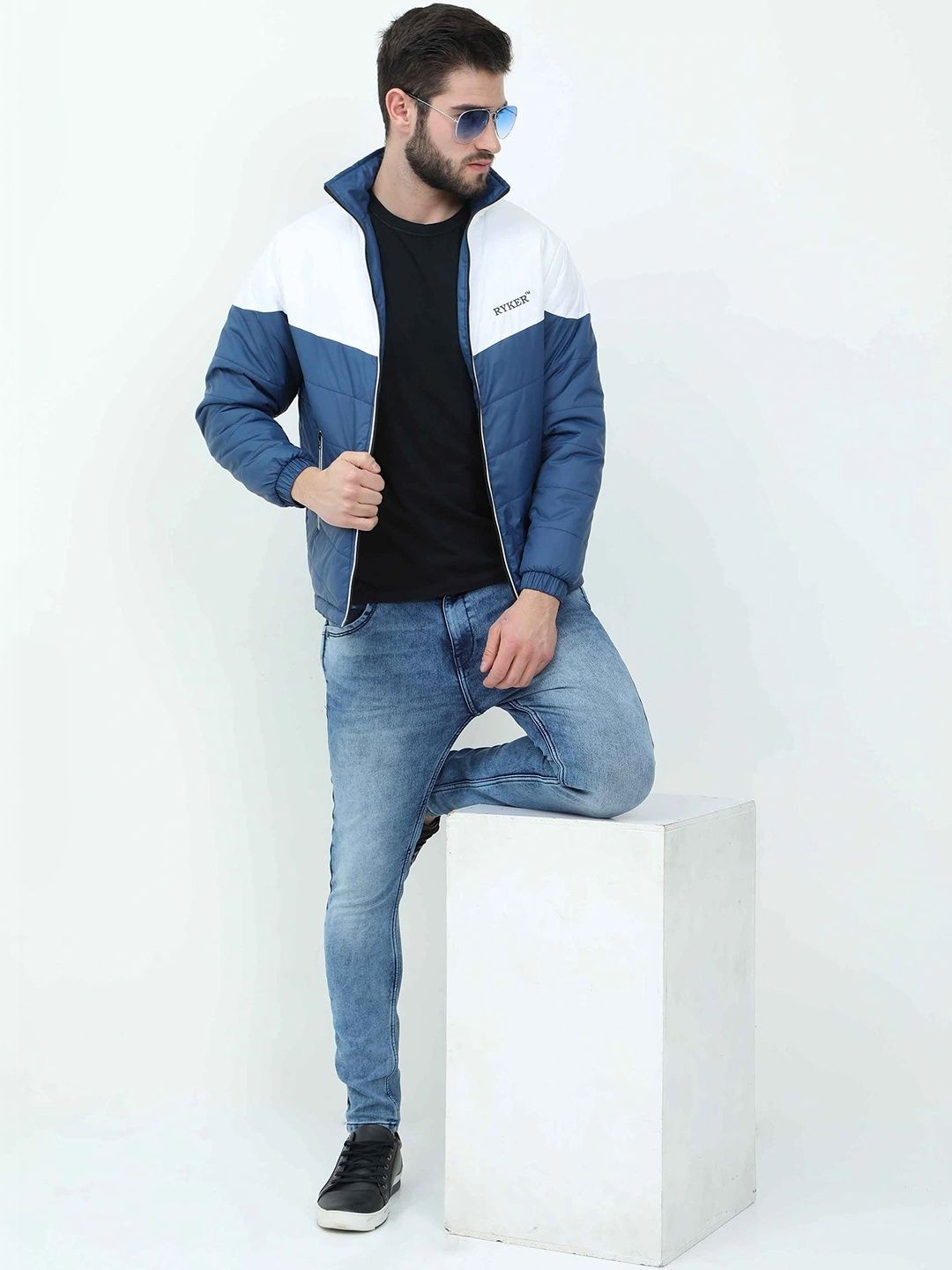 RYKER Men Colourblocked Lightweight Puffer Jacket-picture-15