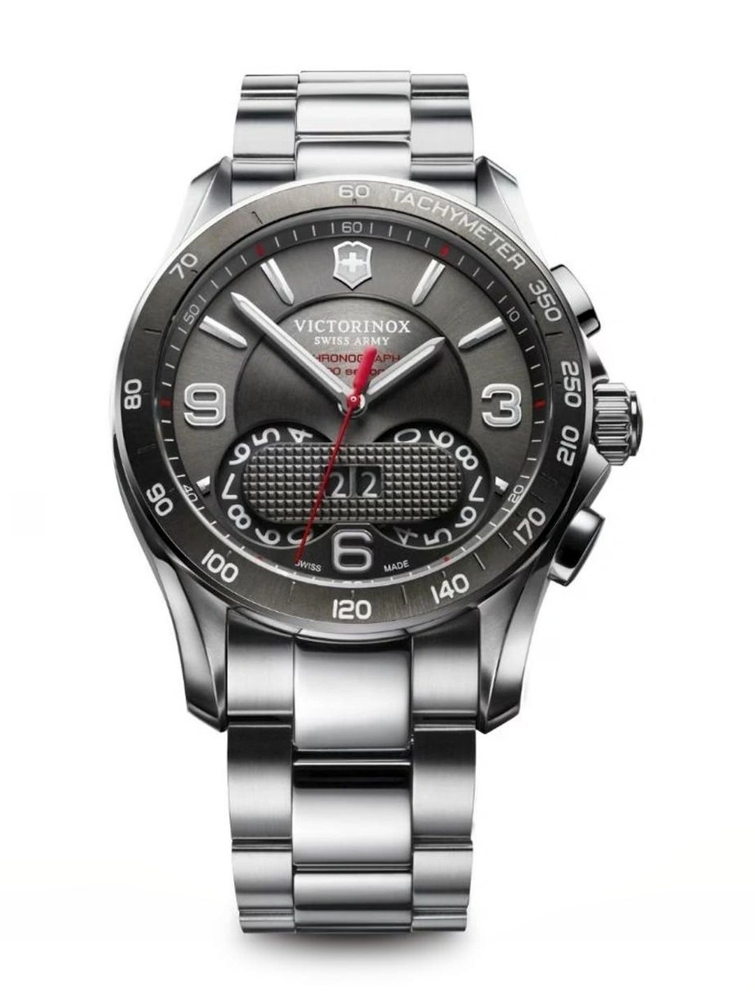 Victorinox Unisex Dial & Stainless Steel Bracelet Style Straps Analogue Chronograph Watch 241618-picture-23