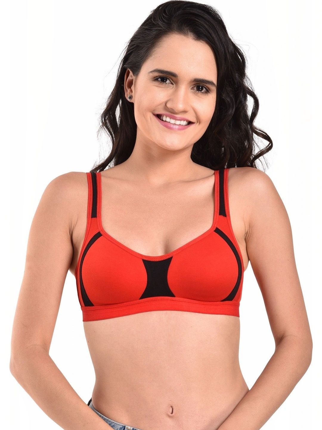 INNER TOUCH Colourblocked Bra Full Coverage-picture-51