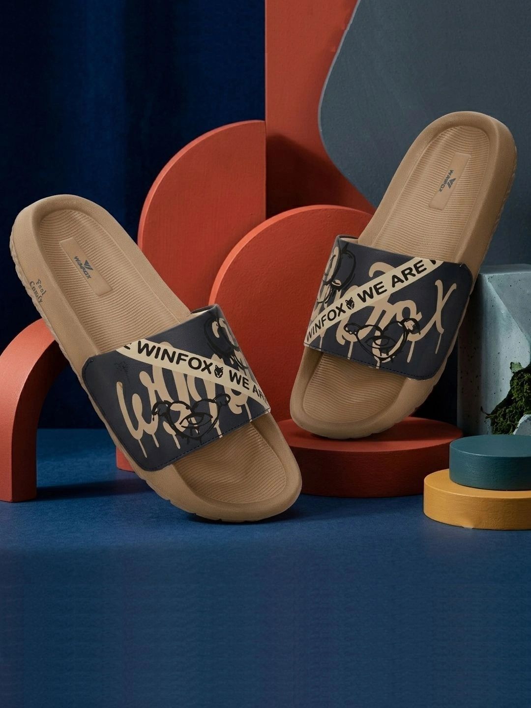 WINFOX Men Printed Sliders-picture-13