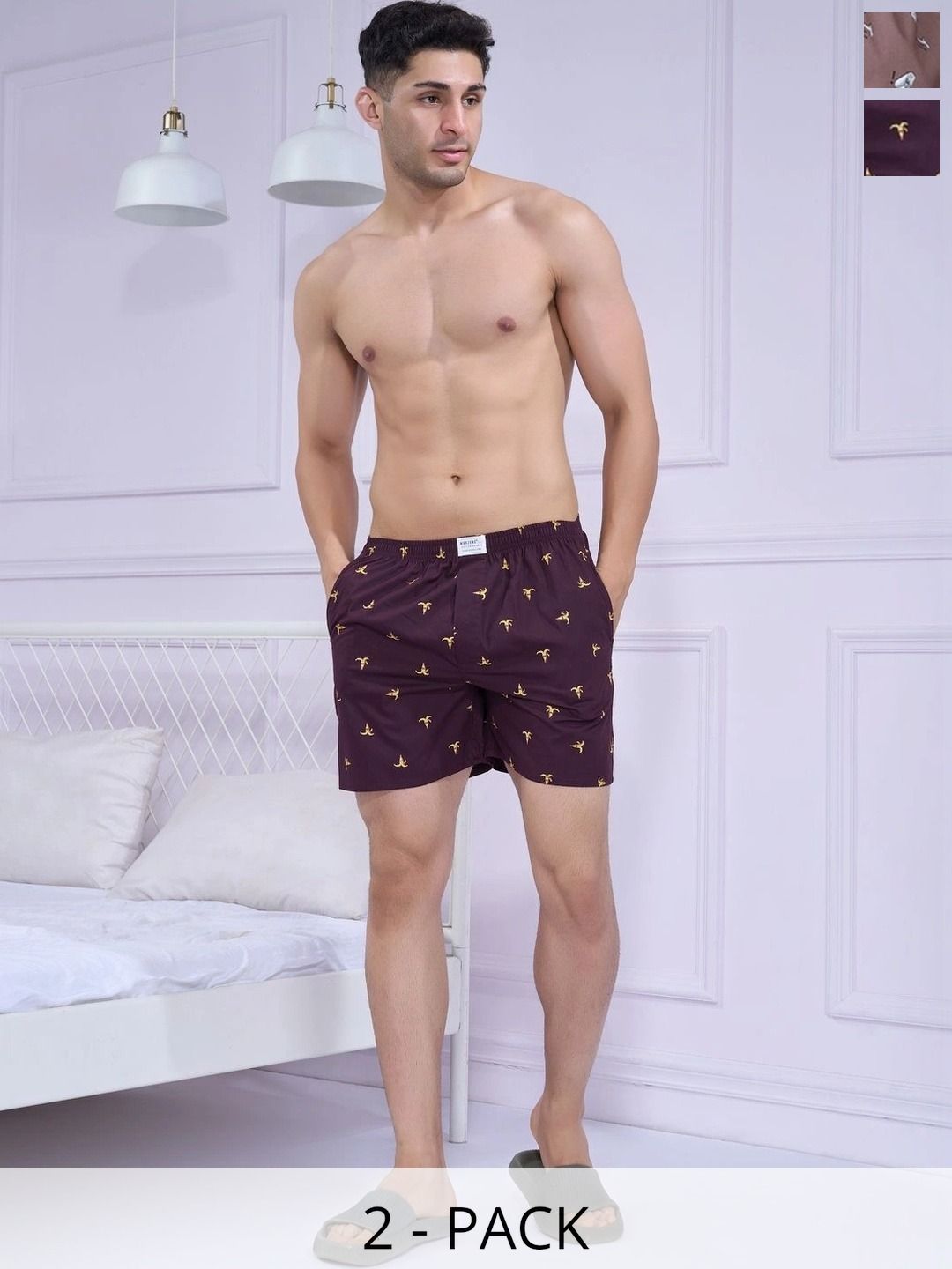 MAXZONE Pack Of 2 Printed Pure Cotton Boxers-picture-5