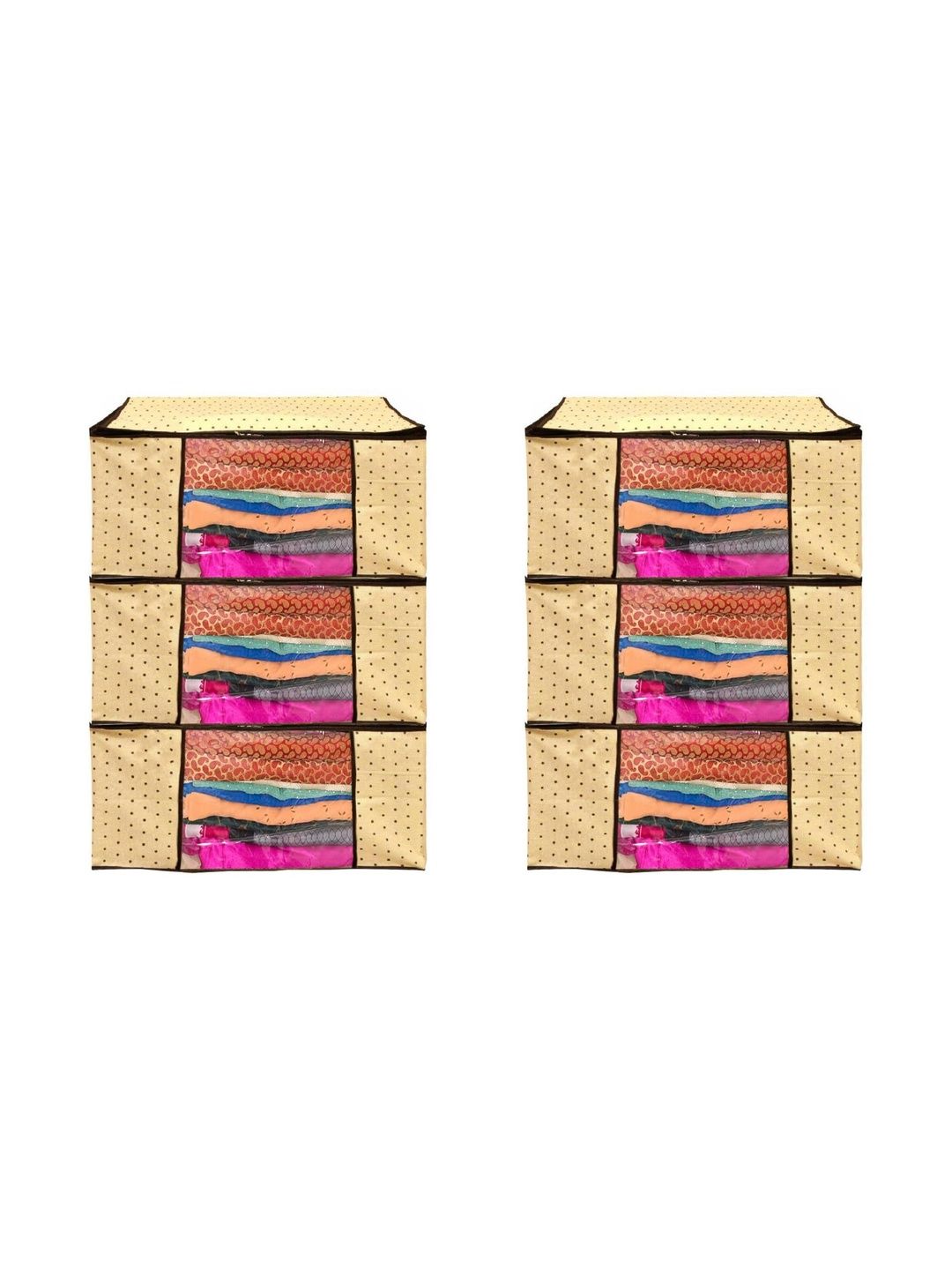 AARON INC Multicoloured Set of 6 Reusable Multi-Utility Organisers-picture-11