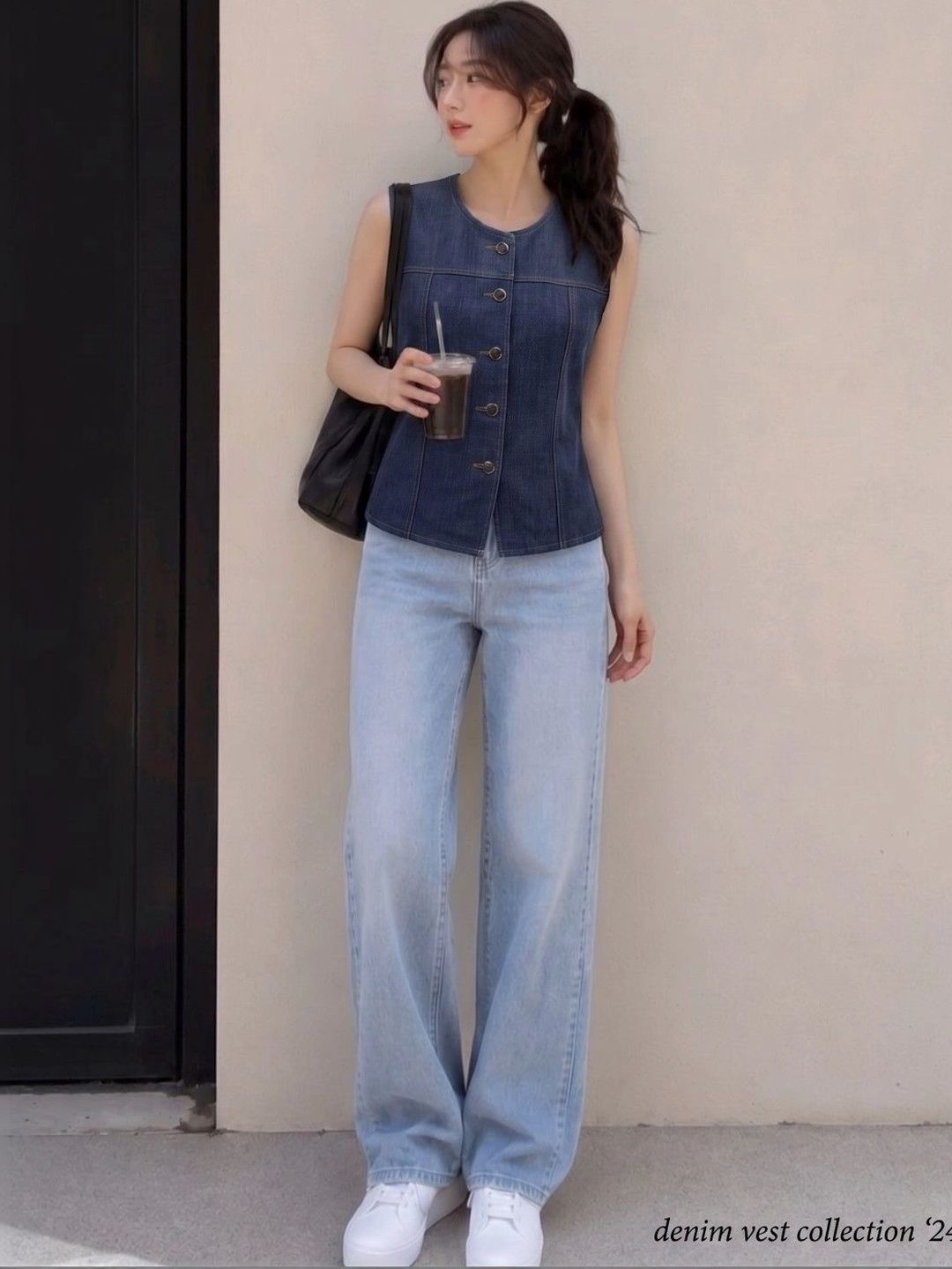 NEW-18 Scoop Neck Denim Casual Waistcoat-picture-20