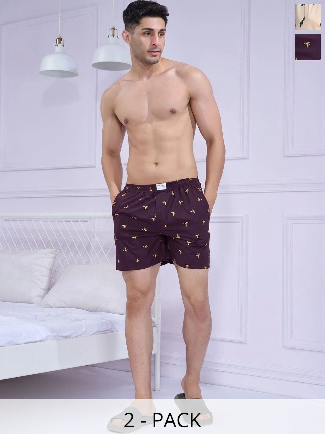 MAXZONE Pack Of 2 Printed Pure Cotton Boxers-picture-10