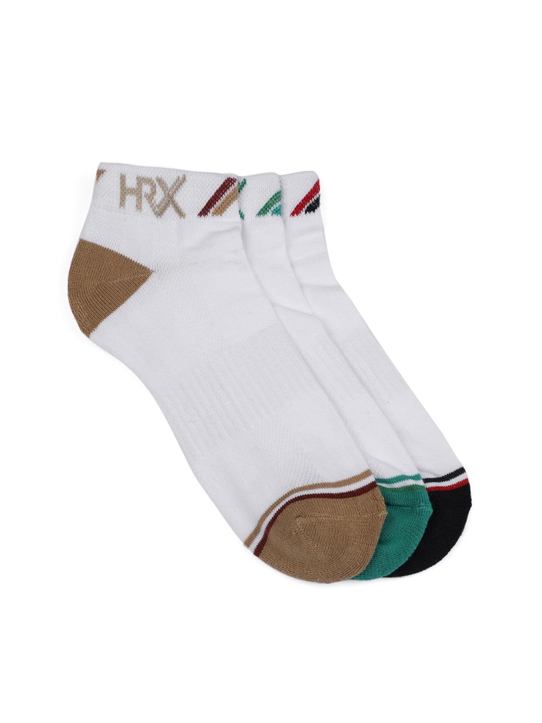 HRX by Hrithik Roshan Men Pack Of 3 Solid Ankle Length Socks-picture-51