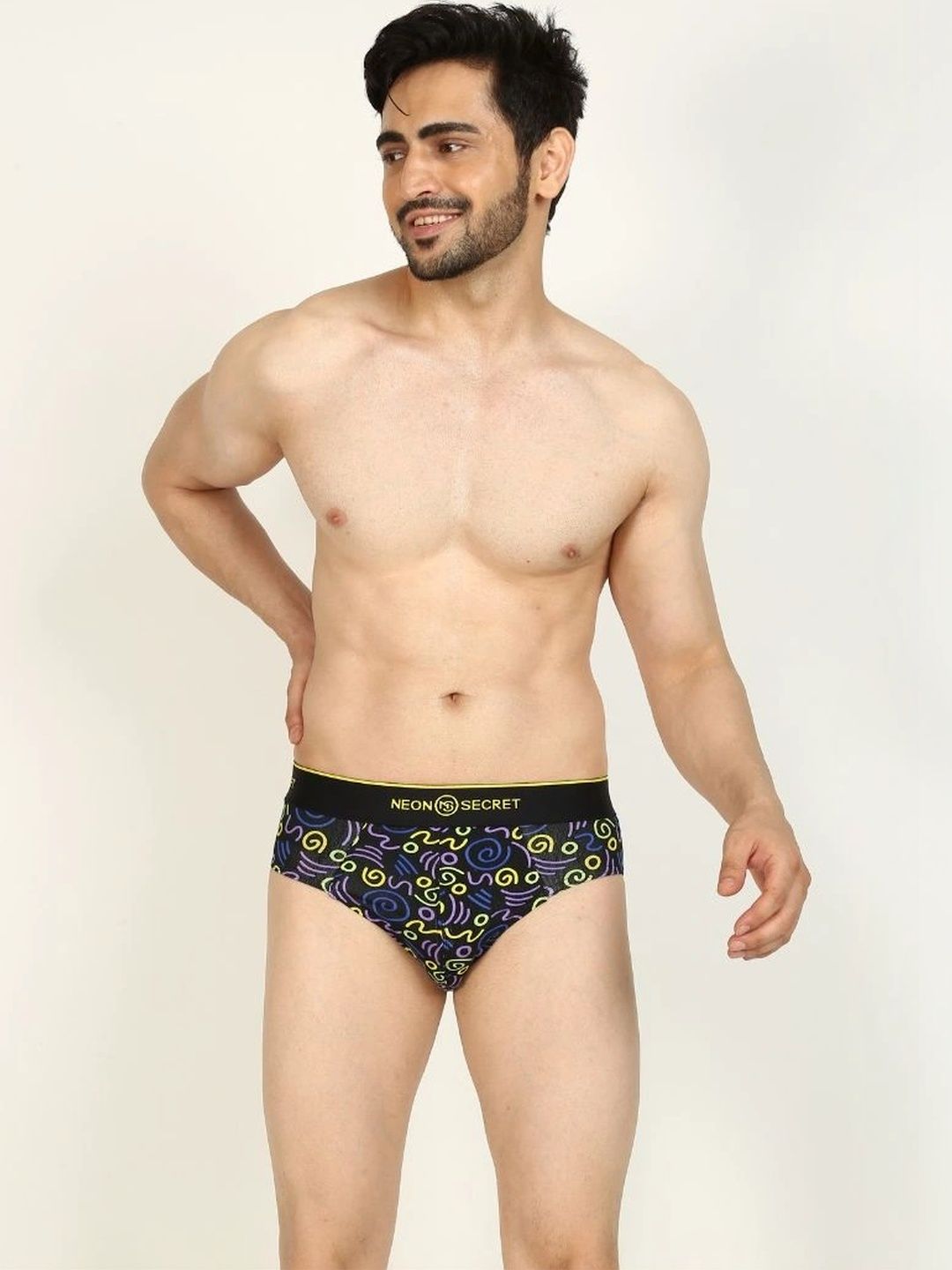 NEON SECRET Men Printed Basic Briefs-picture-46