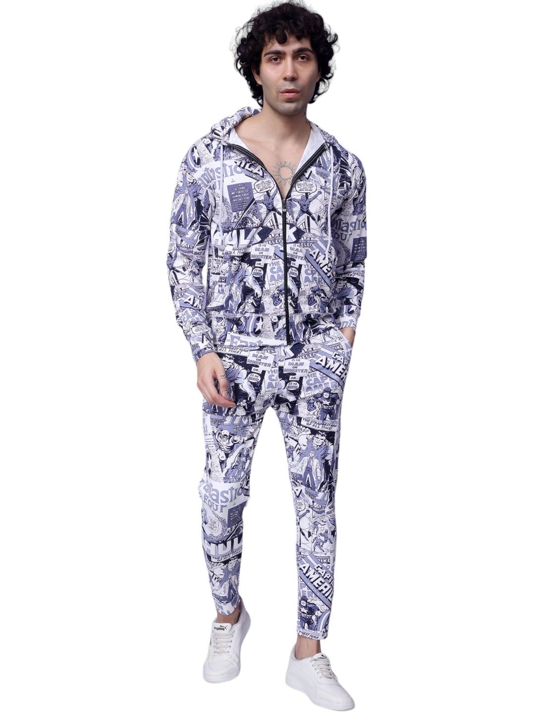YELLOW TREE Graphic Hooded Tracksuits-picture-18