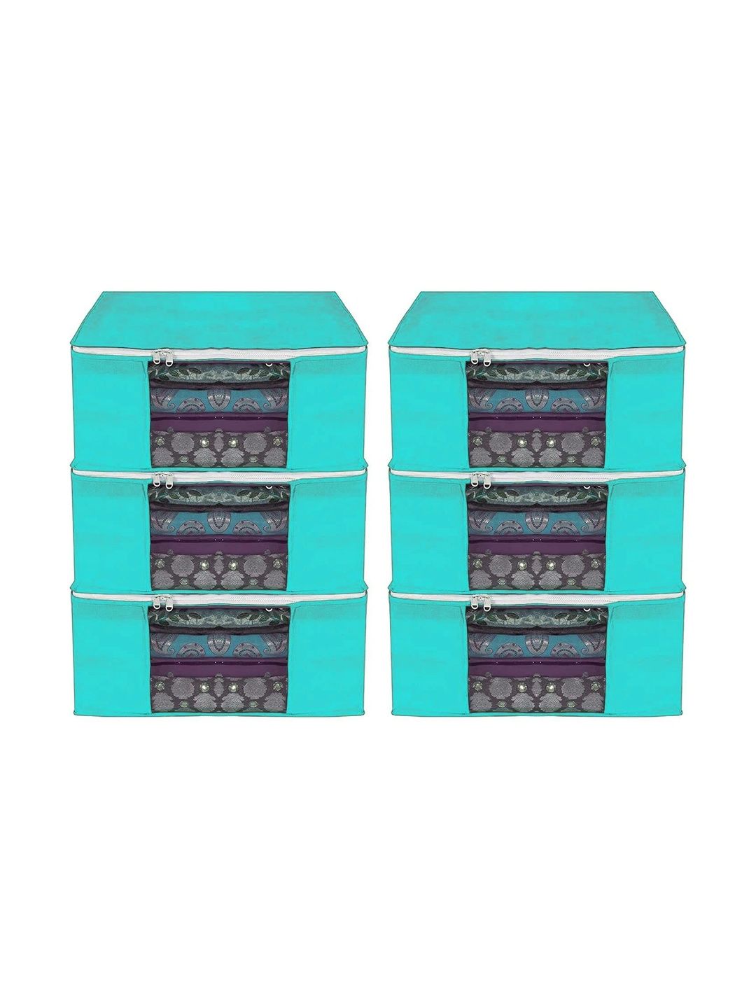 AARON INC Green Set of 6 Reusable Multi-Utility Organisers-picture-31