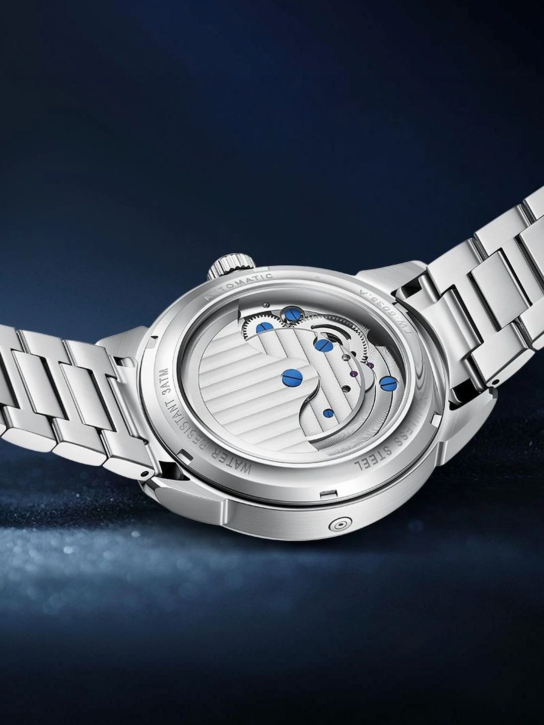 mark fairwhale Men Dial & Stainless Steel Bracelet Style Straps Analogue Automatic Motion Powered Watch-picture-34