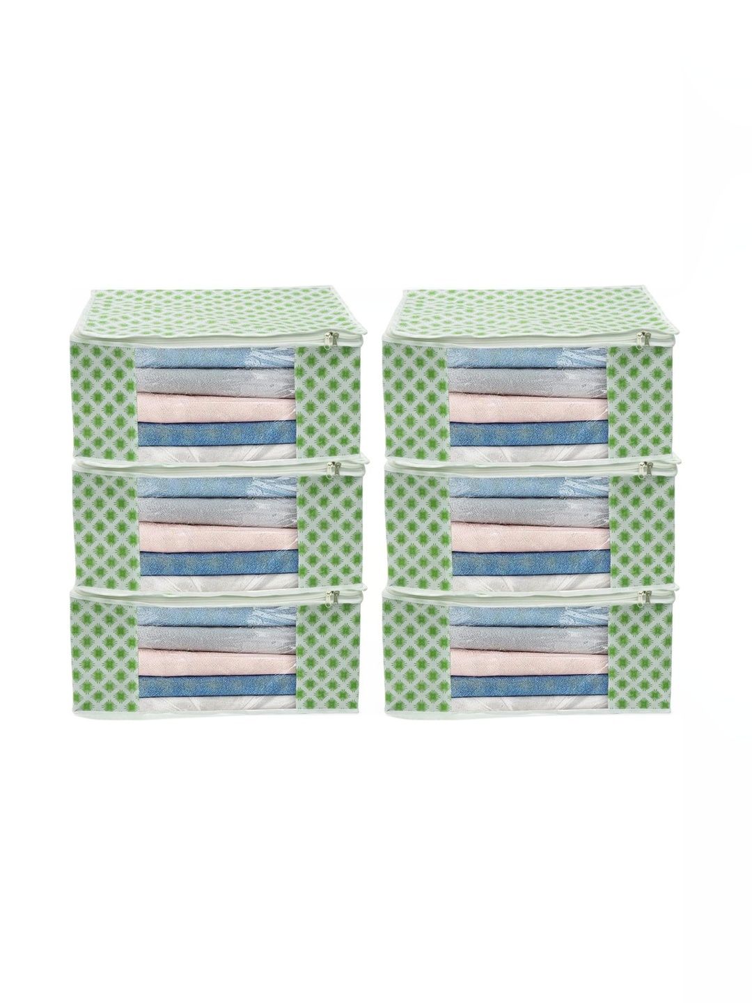 AARON INC Green Set of 6 Reusable Multi-Utility Organisers-picture-37