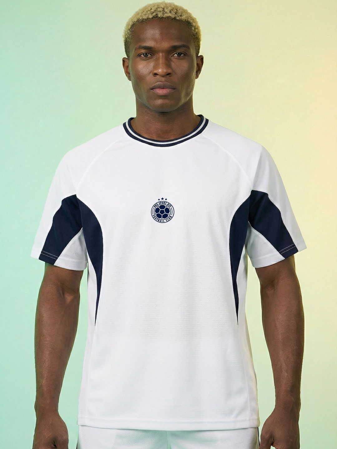 HRX by Hrithik Roshan Men Brand Logo Colourblocked T-shirt-picture-31