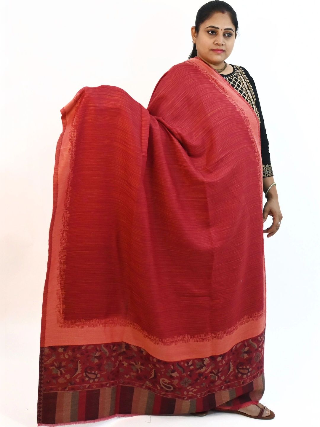 SPRHA Women Woven Design Shawl-image-43