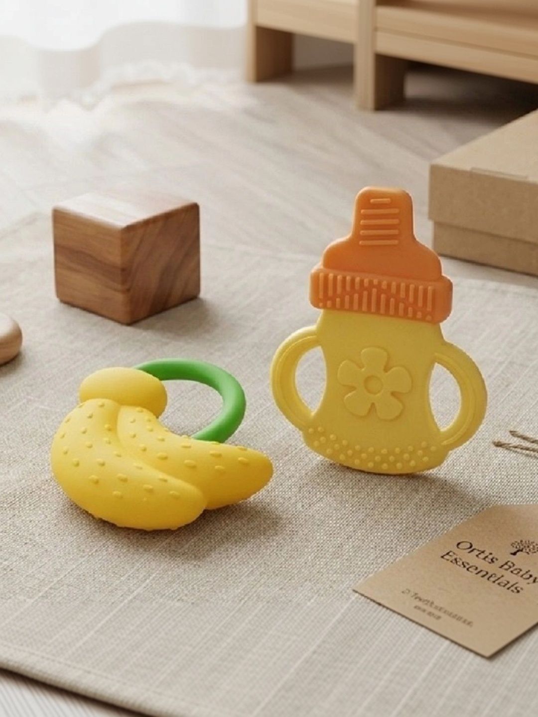 ORTIS GLOBAL TRADE Set Of 2 Bottle Teether & Banana Teether-picture-19