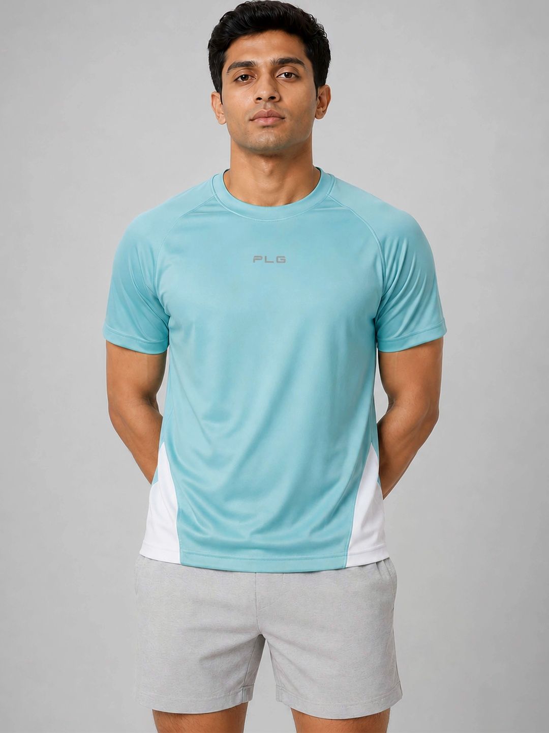 PLG Men Colourblocked T-shirt-image-49