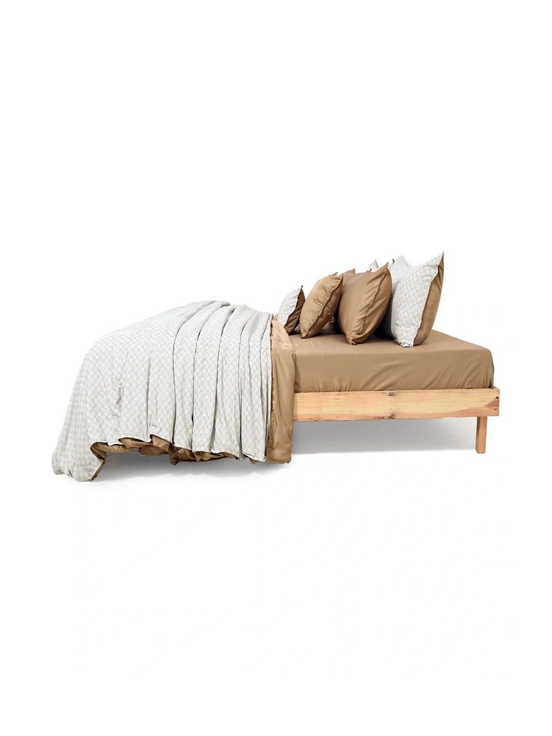 Zarf White & Grey Geometric 400 GSM Comforter-picture-22