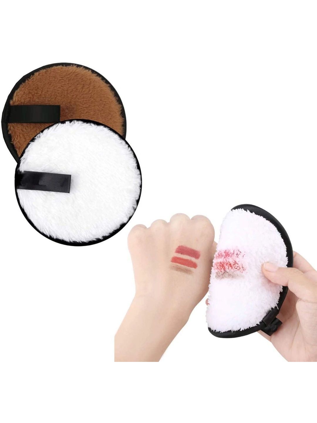 GLAMEZONE Set Of 2 Reusable Makeup Remover Cleansing Puff-image-18