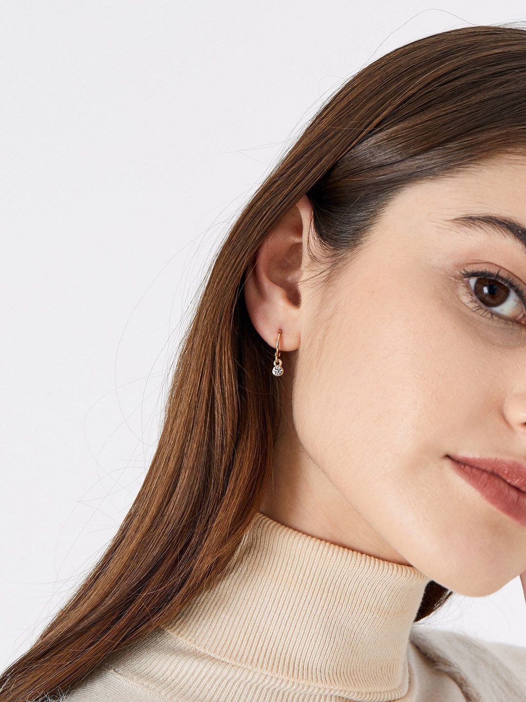 Accessorize London Transparent Contemporary Studs Earrings