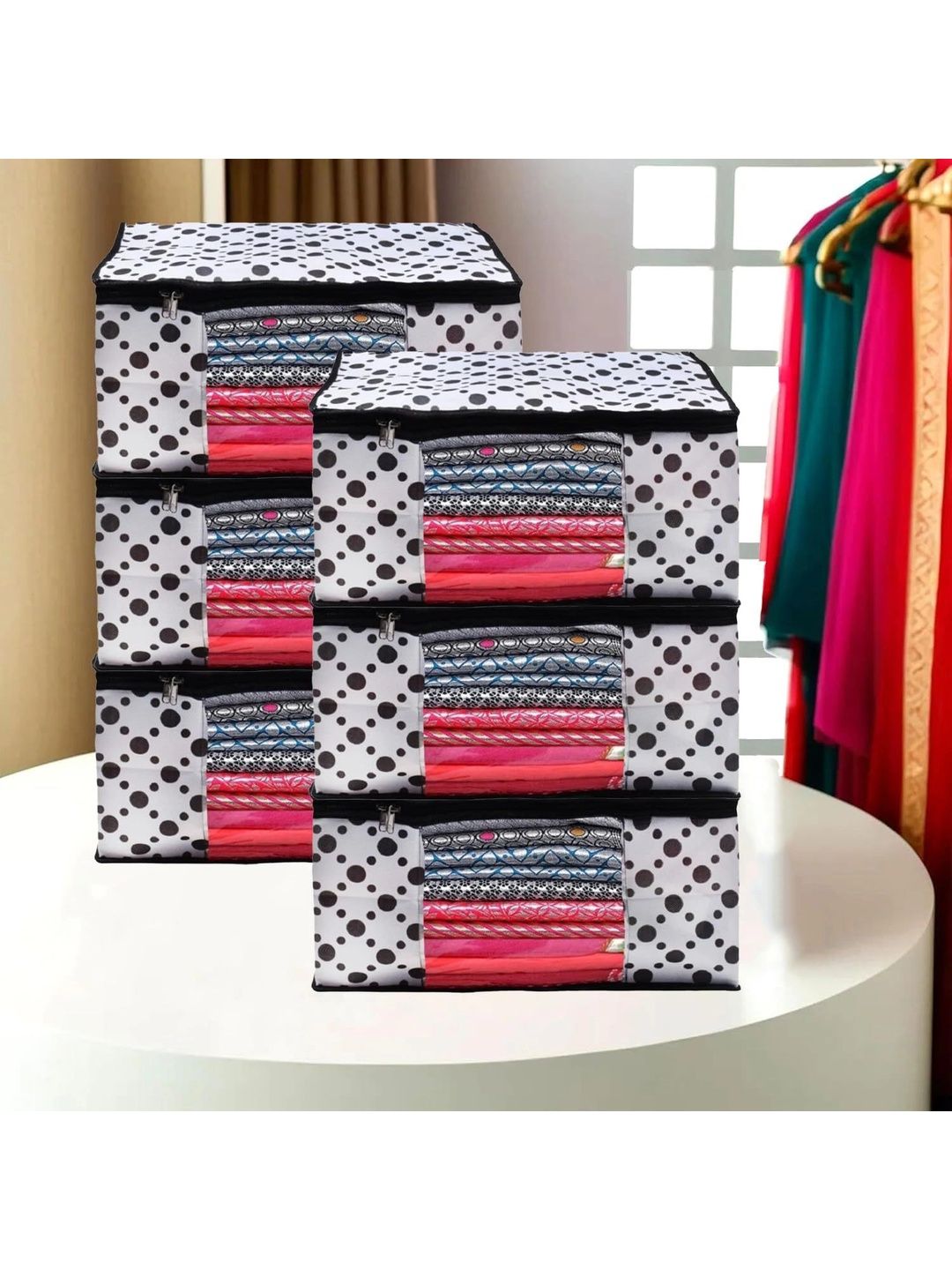 AARON INC Black Set of 6 Reusable Multi-Utility Organisers-picture-18