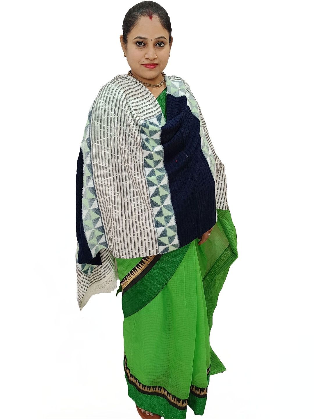 SPRHA Women Geometric Woven Design Shawl-picture-37