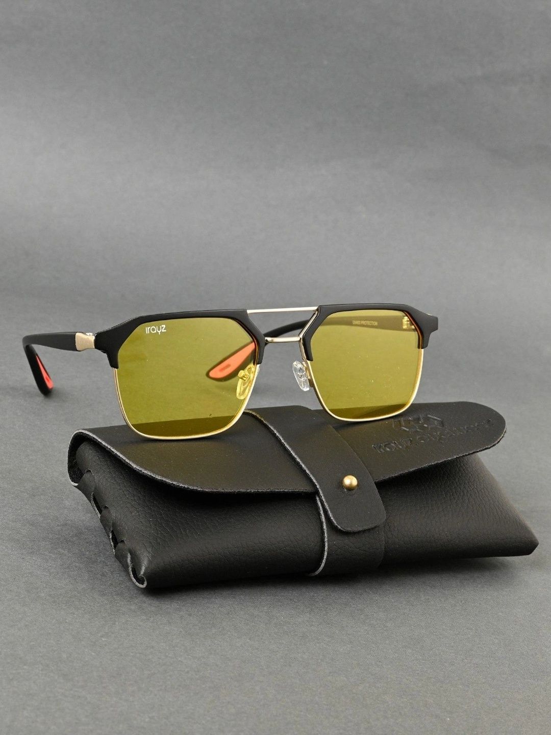 Irayz Unisex Yellow Lens & Gold-Toned Other Sunglasses with-picture-36