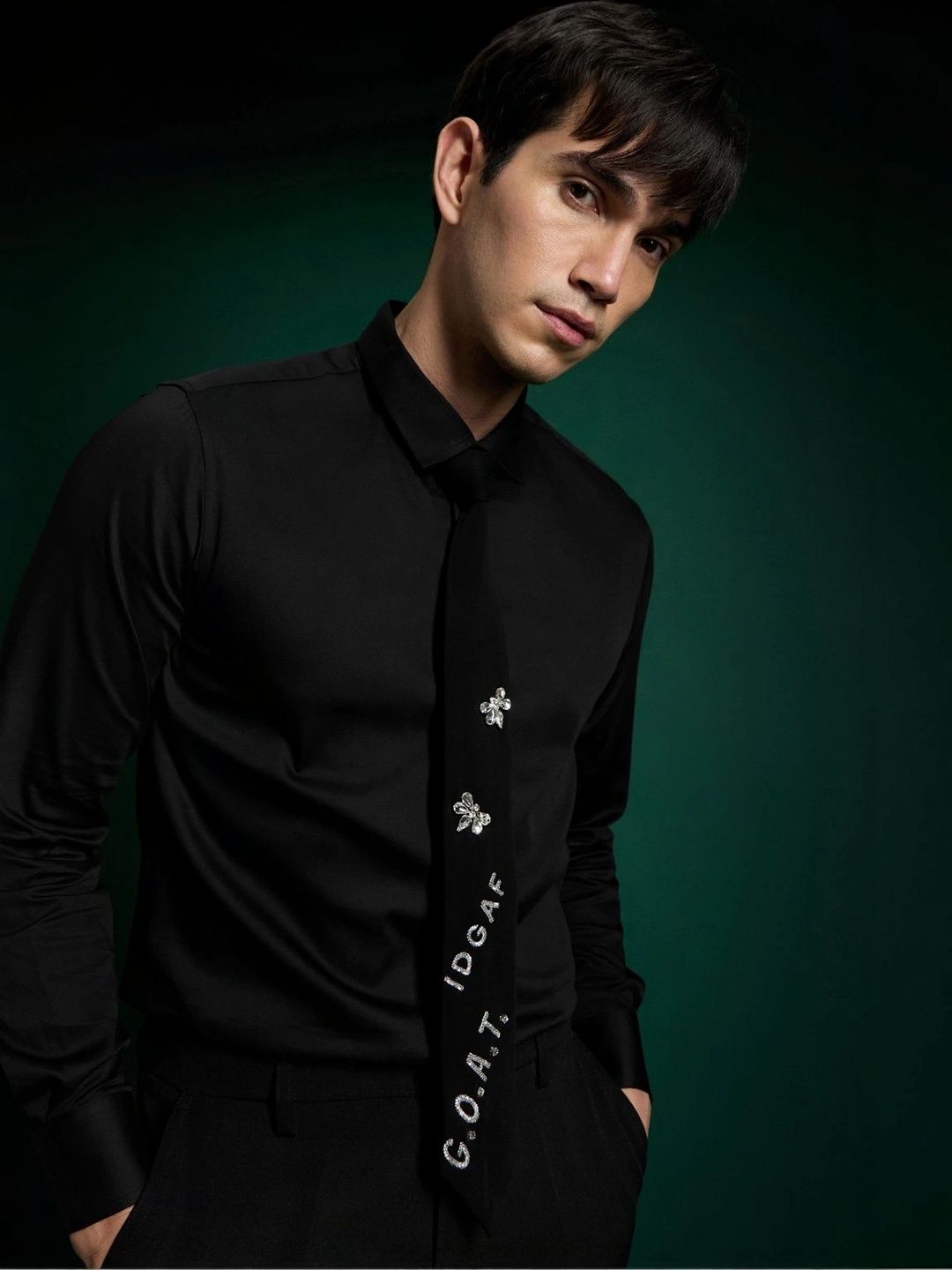 Komal Kothari Men Printed Skinny Tie-picture-10