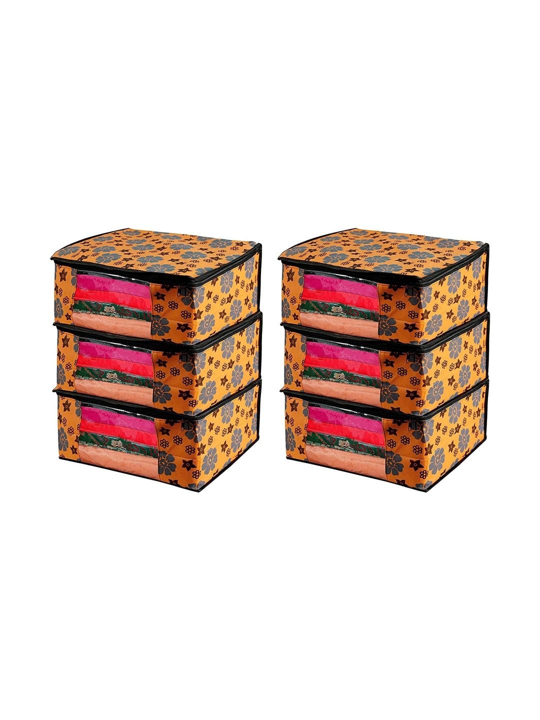 AARON INC Orange Set of 6 Reusable Multi-Utility Organisers-picture-32