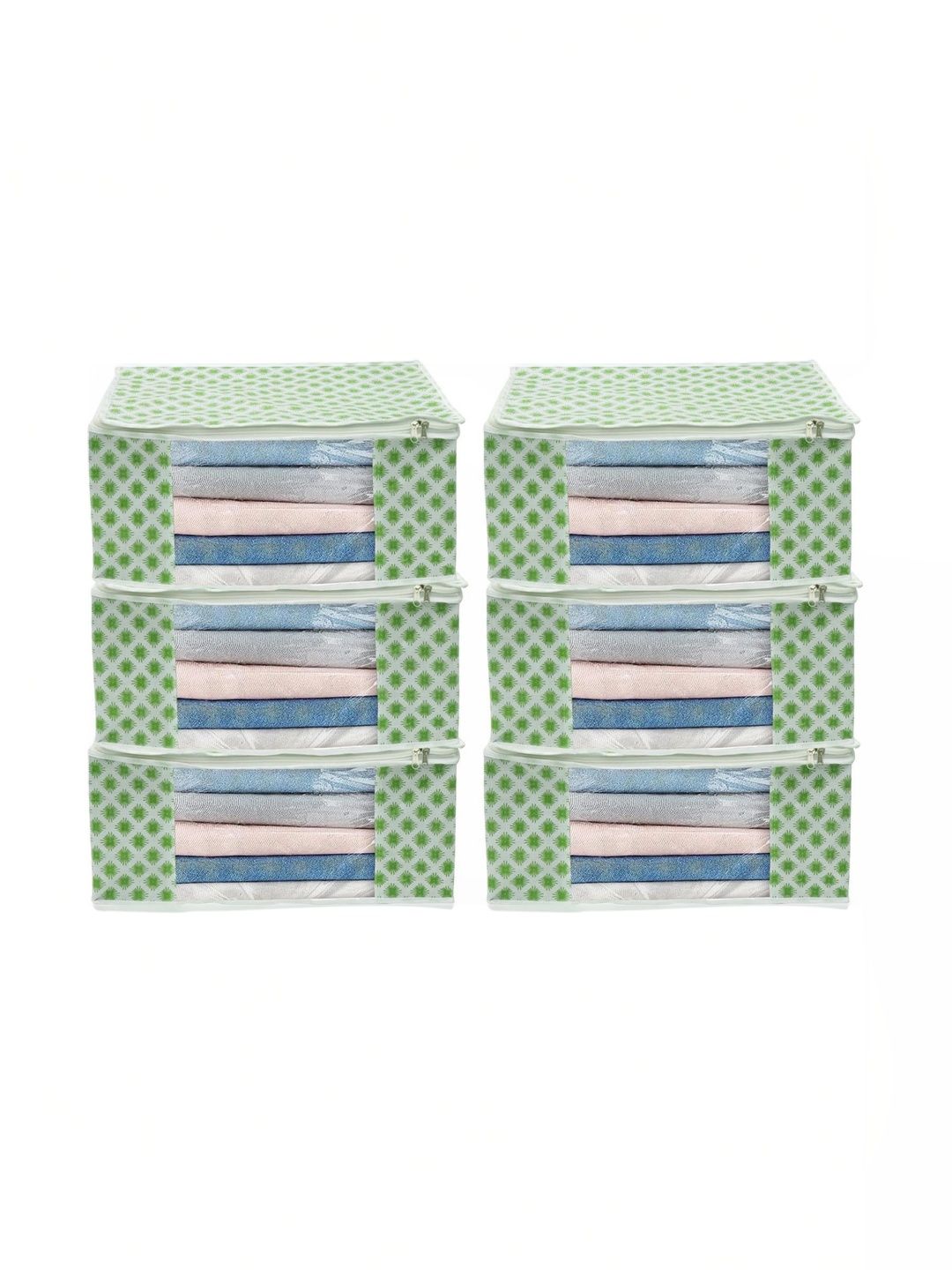 AARON INC Green Set of 6 Reusable Multi-Utility Organisers-picture-32