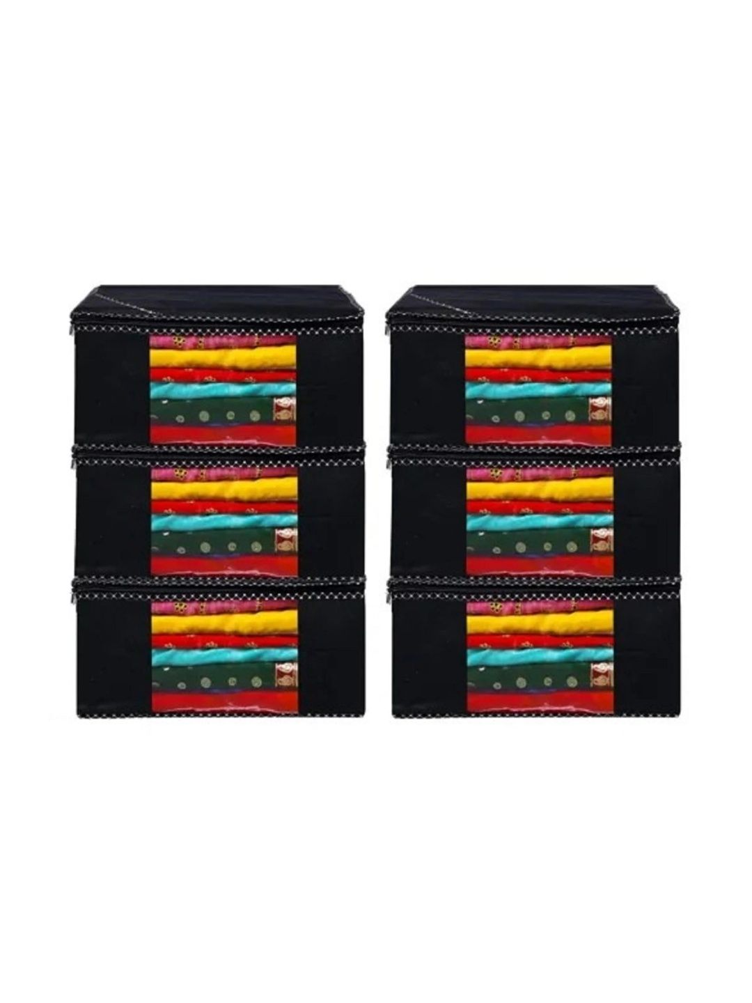 AARON INC Black Set of 6 Reusable Multi-Utility Organisers-picture-46