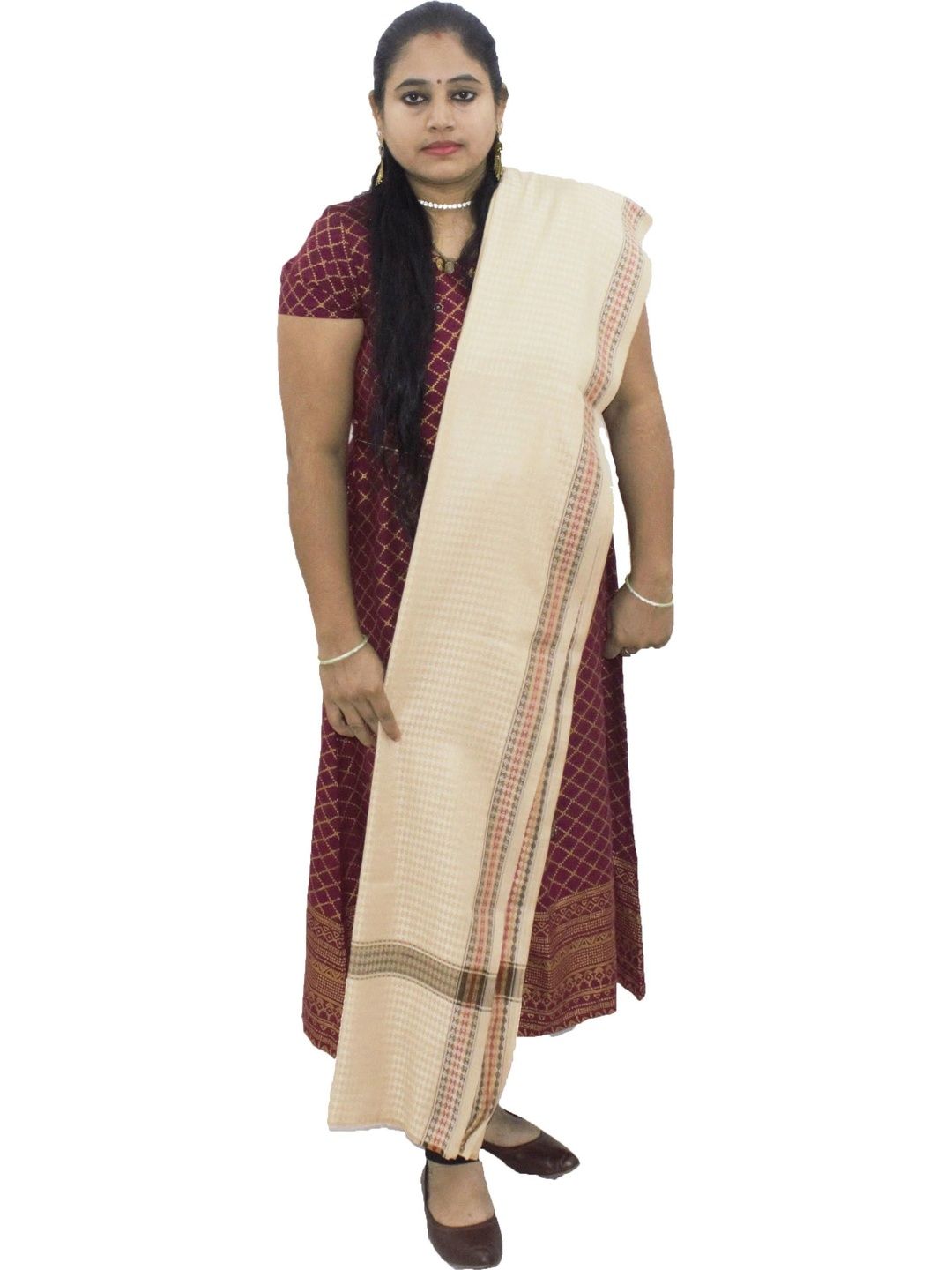 SPRHA Women Geometric Woven Design Shawl-picture-33