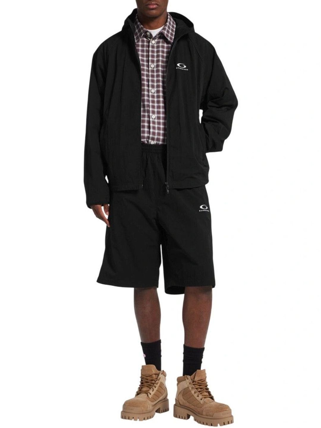 Balenciaga Men Brand Logo Lightweight Woven Jacket-picture-30