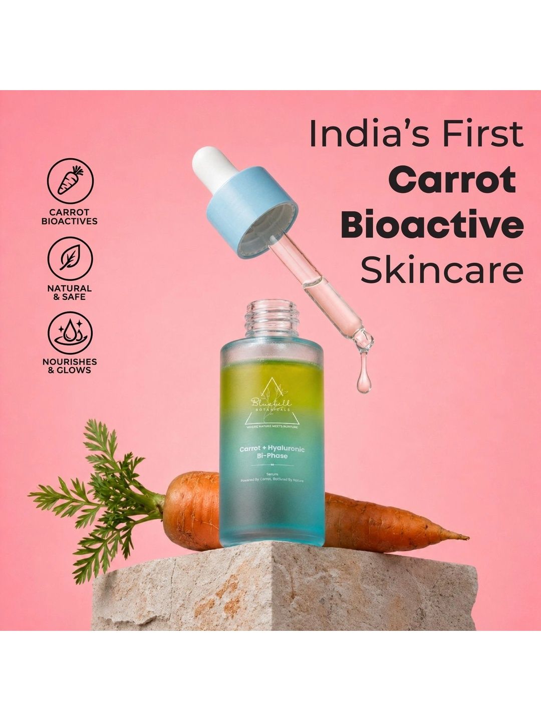 Bluehill Botanicals Carrot + Hyaluronic Bi-Phase Serum - 30 ml-image-15