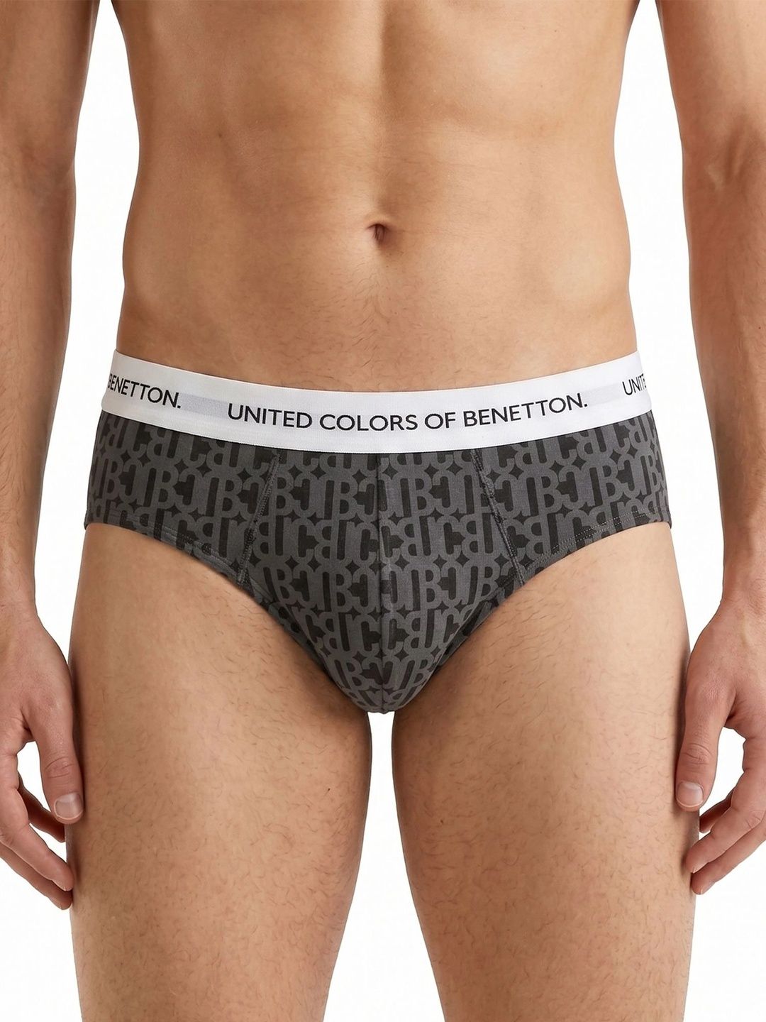 united colors  of benetton United Colors of Benetton Men Printed Cotton Bikini-picture-36