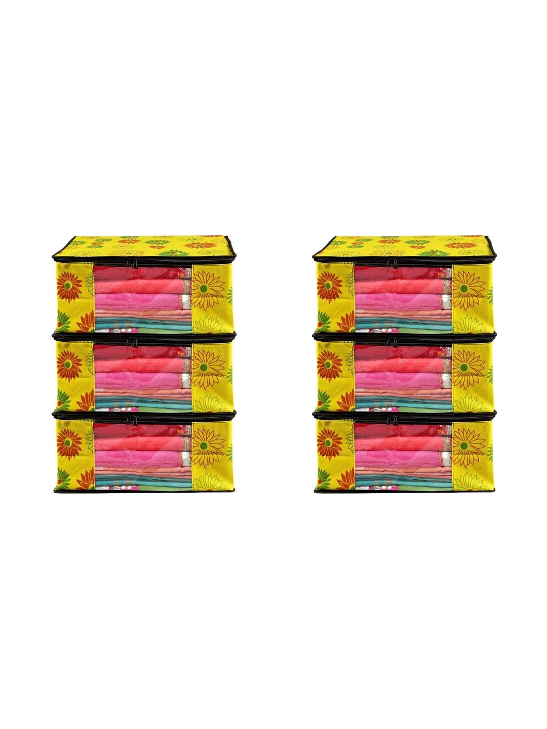 AARON INC Yellow Set of 6 Reusable Multi-Utility Organisers-picture-21