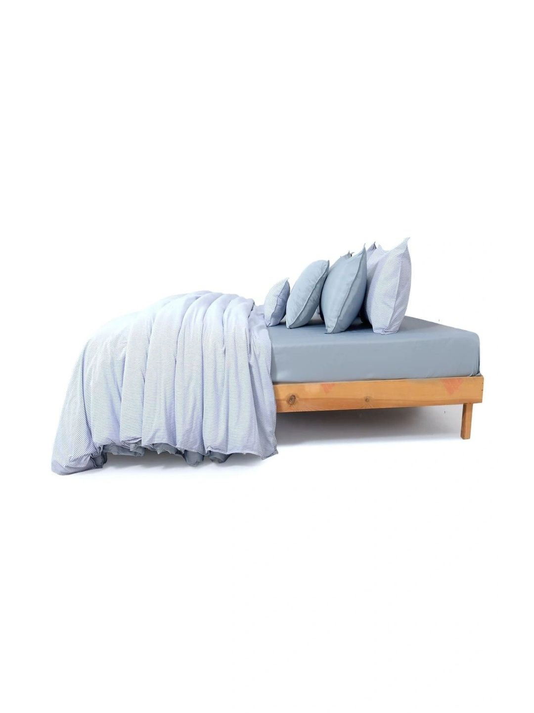 Zarf Blue & White Striped 400 GSM Dohar-picture-42