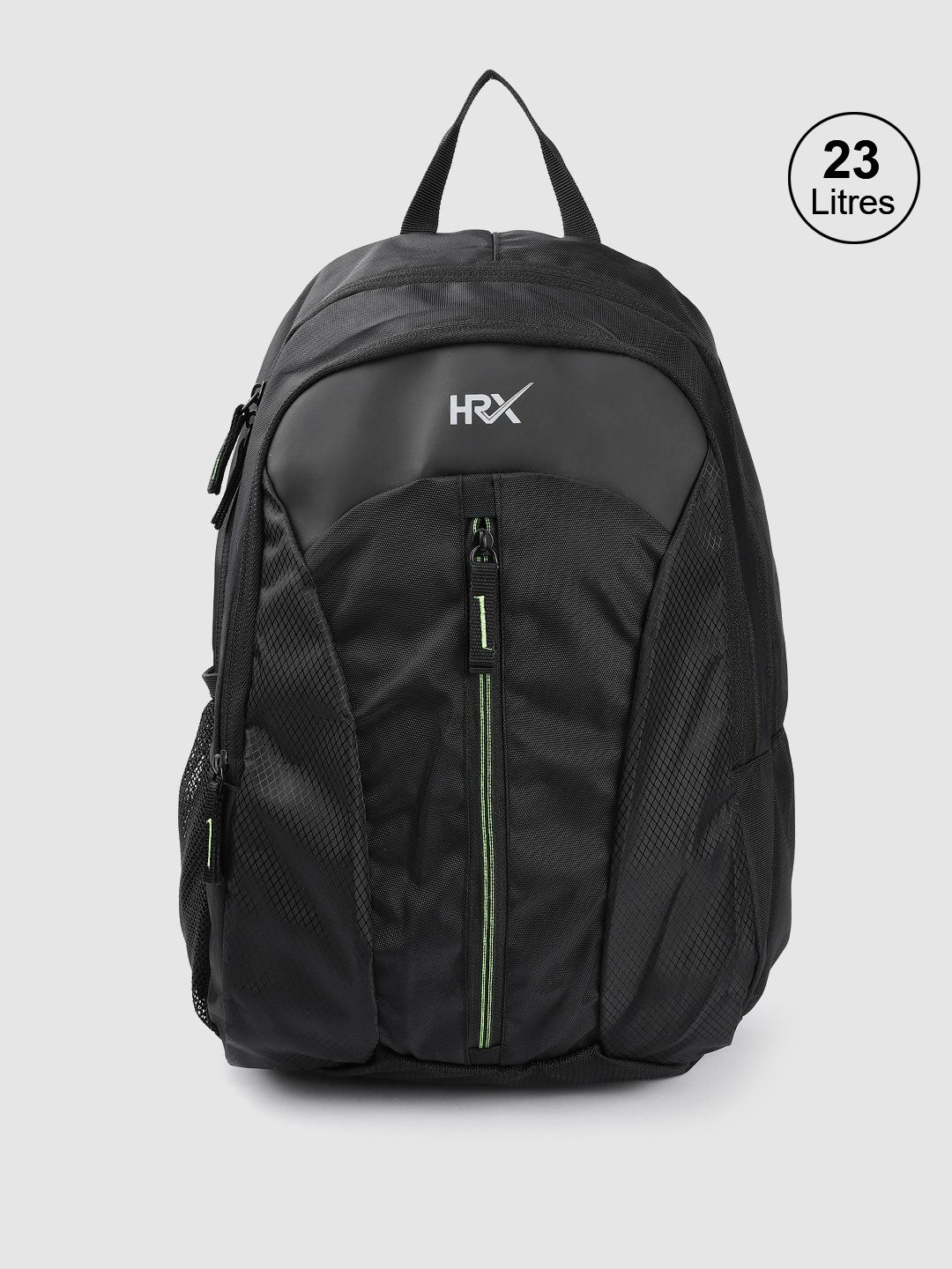 HRX by Hrithik Roshan Unisex Black Solid Lifestyle Backpack