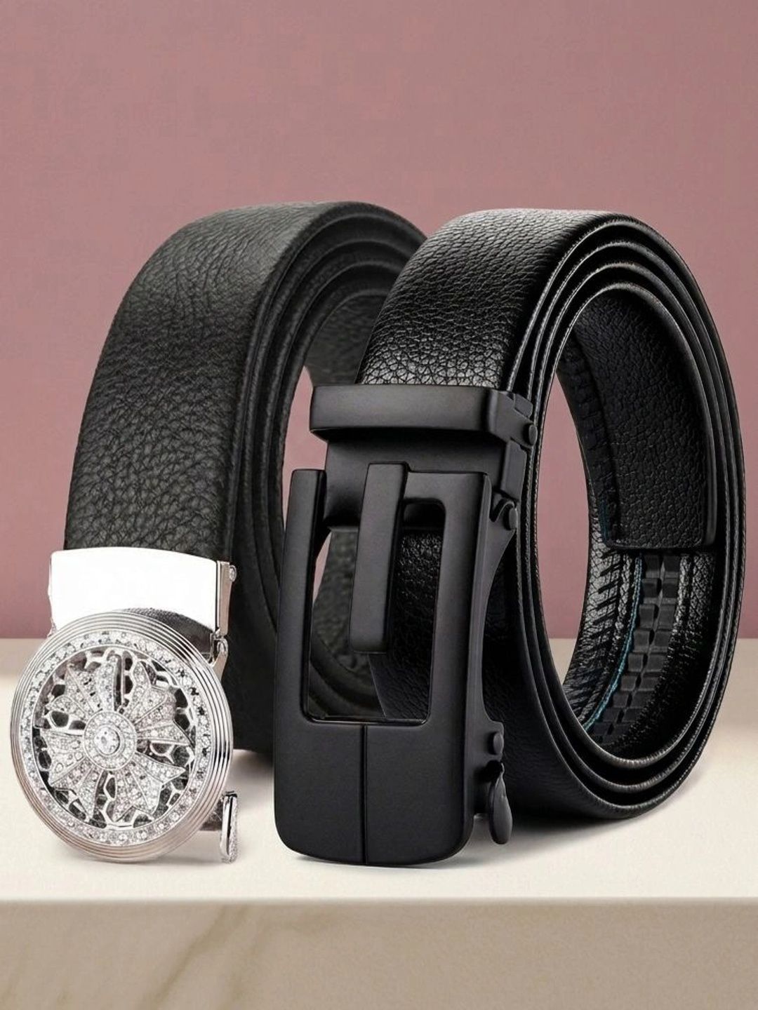 Roadster Men Textured 2 PU Belt-picture-36