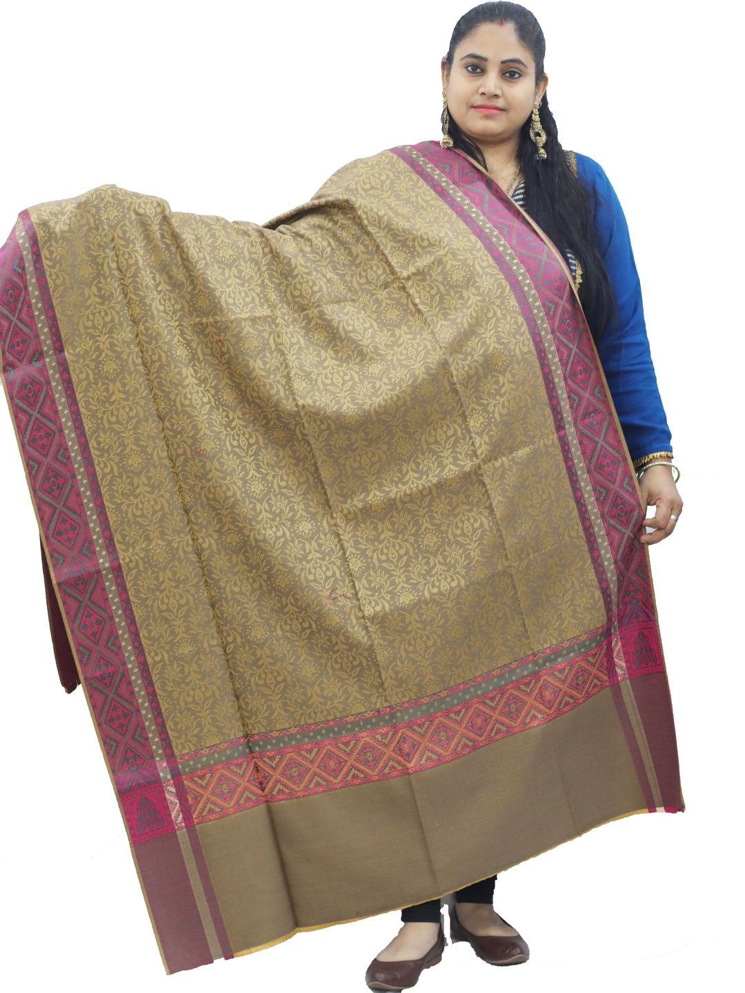 SPRHA Women Woven Design Shawl-image-45