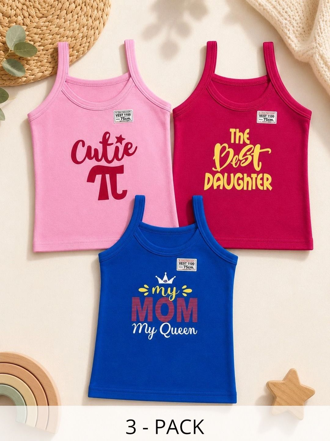BODYSHINE Pack of 3 Printed Assorted Cotton Basic-picture-36