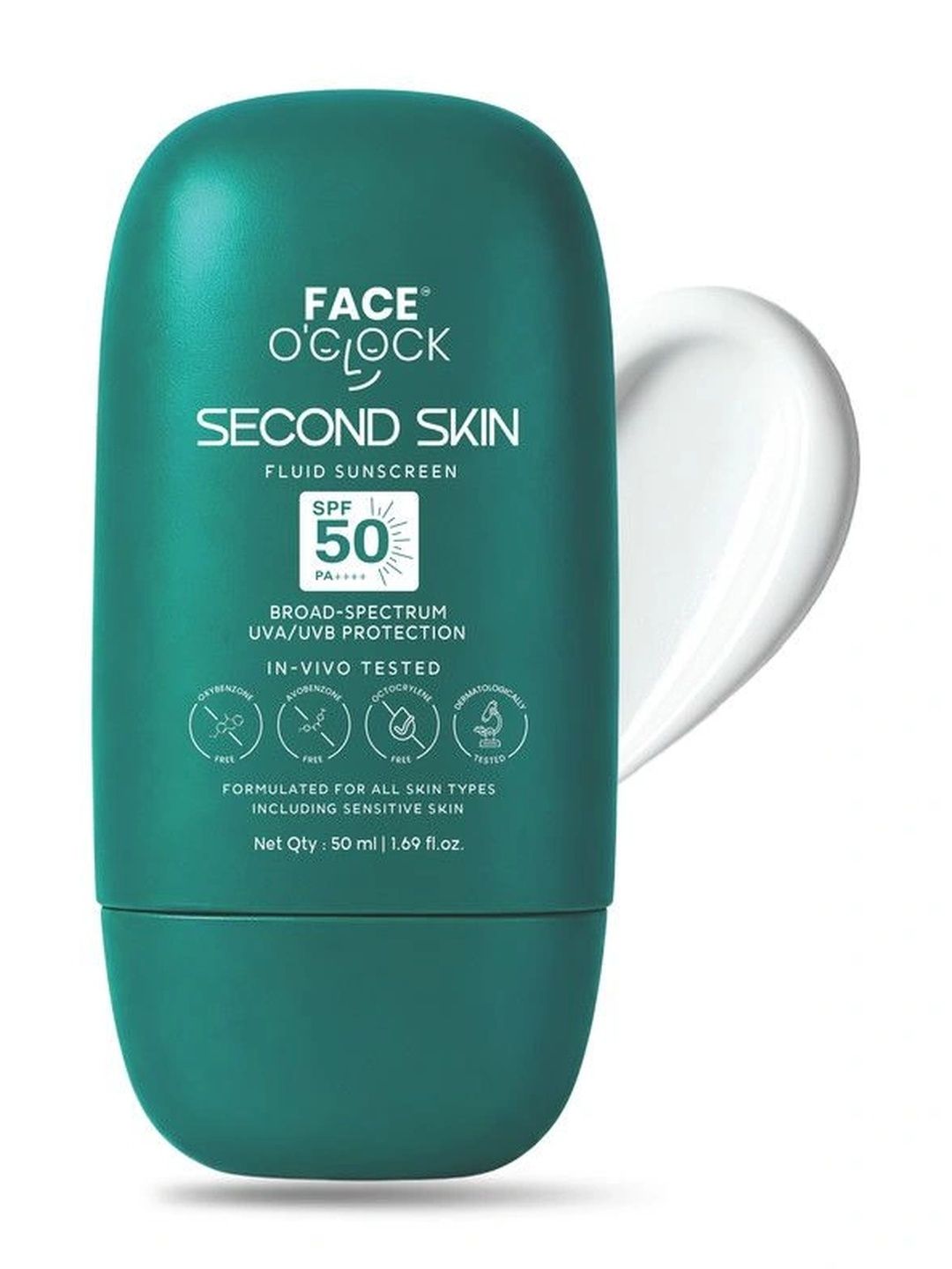 Face O'Clock Second Skin Sunscreen SPF 50 PA++++ - 50 ml-image-2
