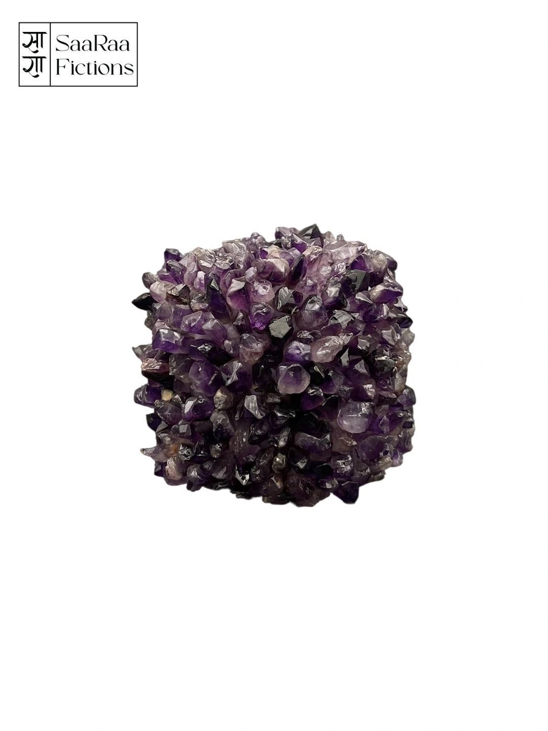 SAARAA FICTIONS Purple Textured Spherical Table Lamp-picture-47