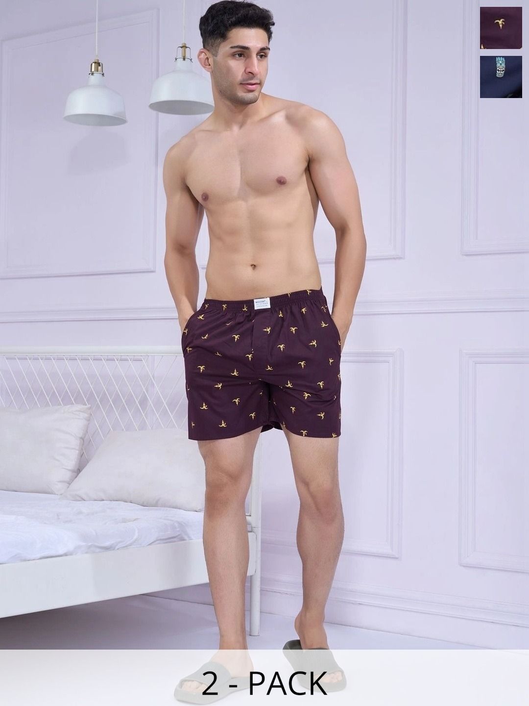 MAXZONE Pack Of 2 Printed Pure Cotton Boxers-picture-23