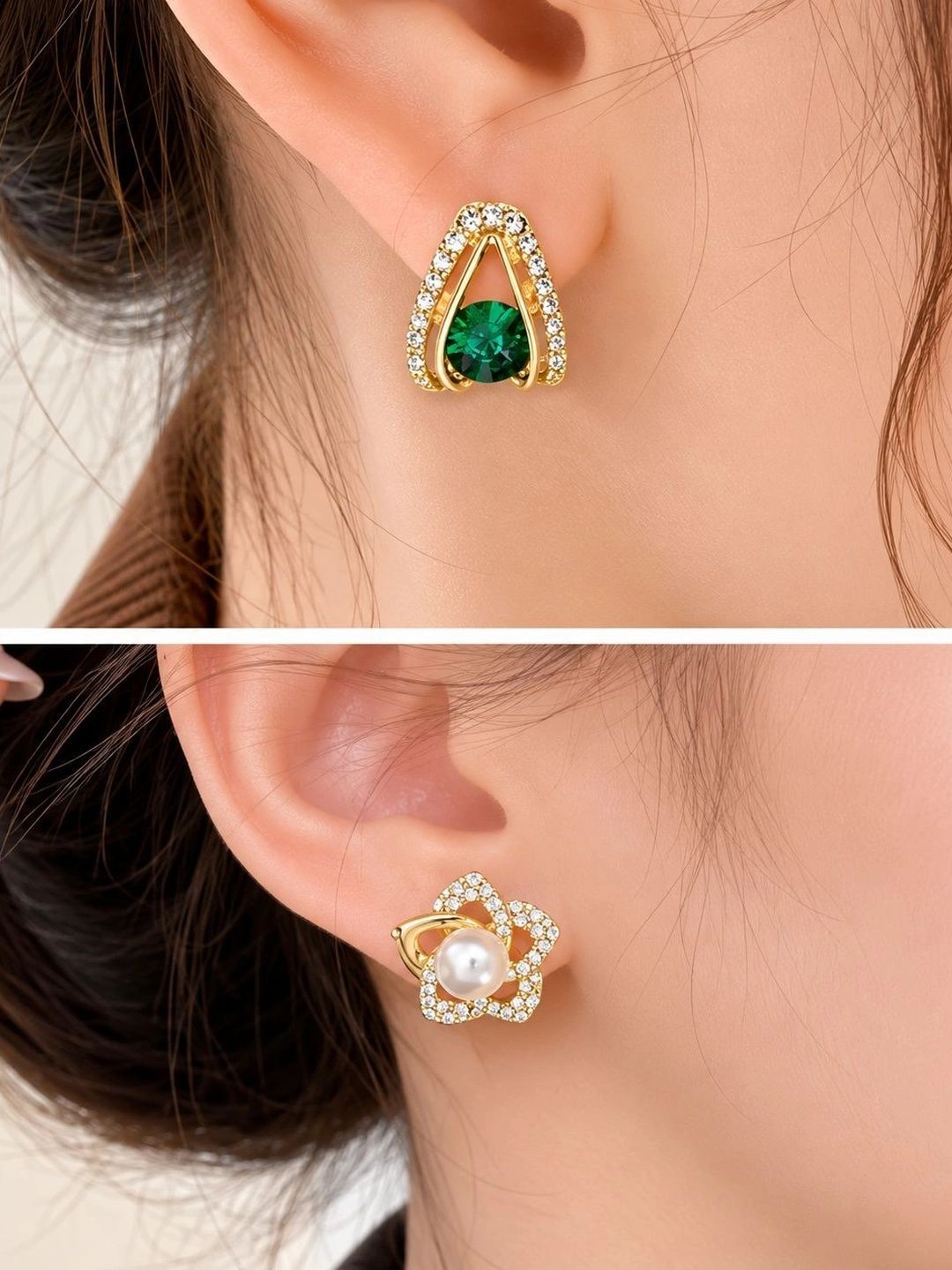 Dazzle21 Geometric Studs Earrings-picture-19