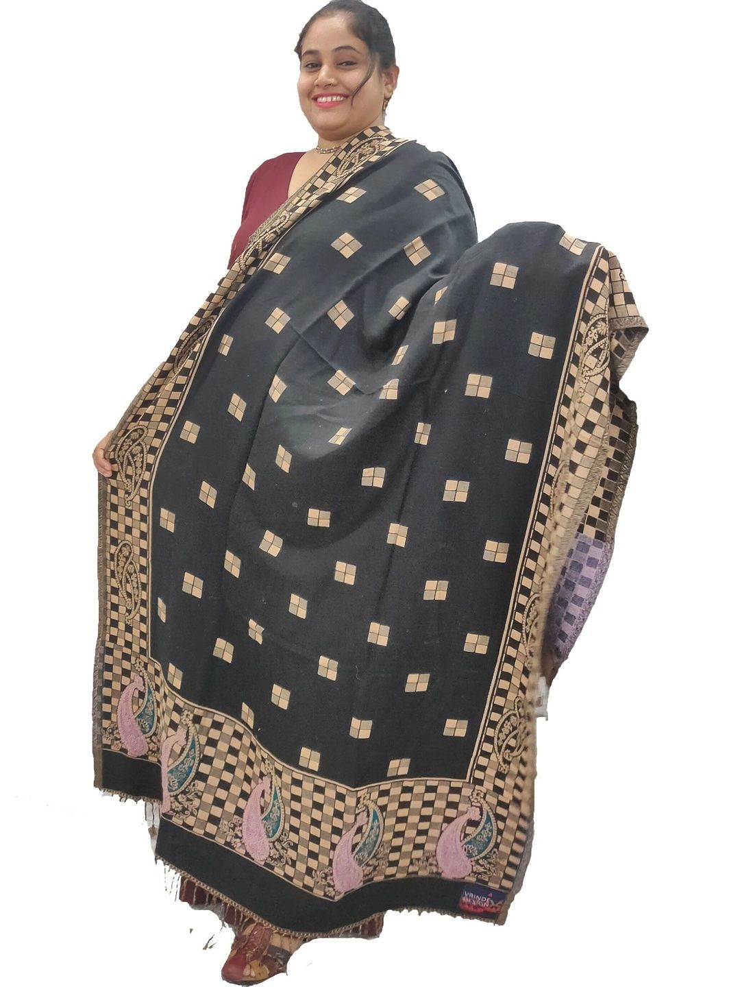 SPRHA Women Ethnic Motifs Printed Shawl-image-45